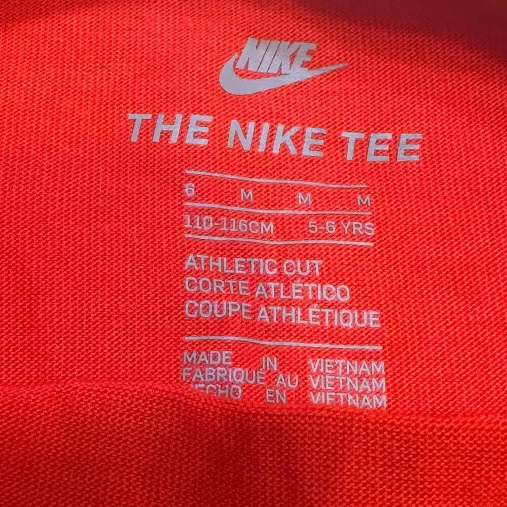 Nike Red Long Sleeve Activewear Shirt sz M (5-6)